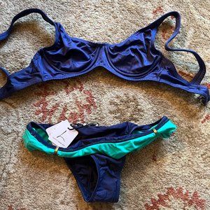 Lenny Niemeyer Purple Bikini Set